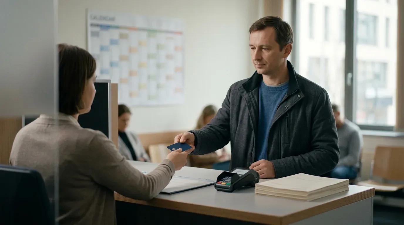 Оплата консульского сбора картой Girocard в консульском отделе России в Германии
